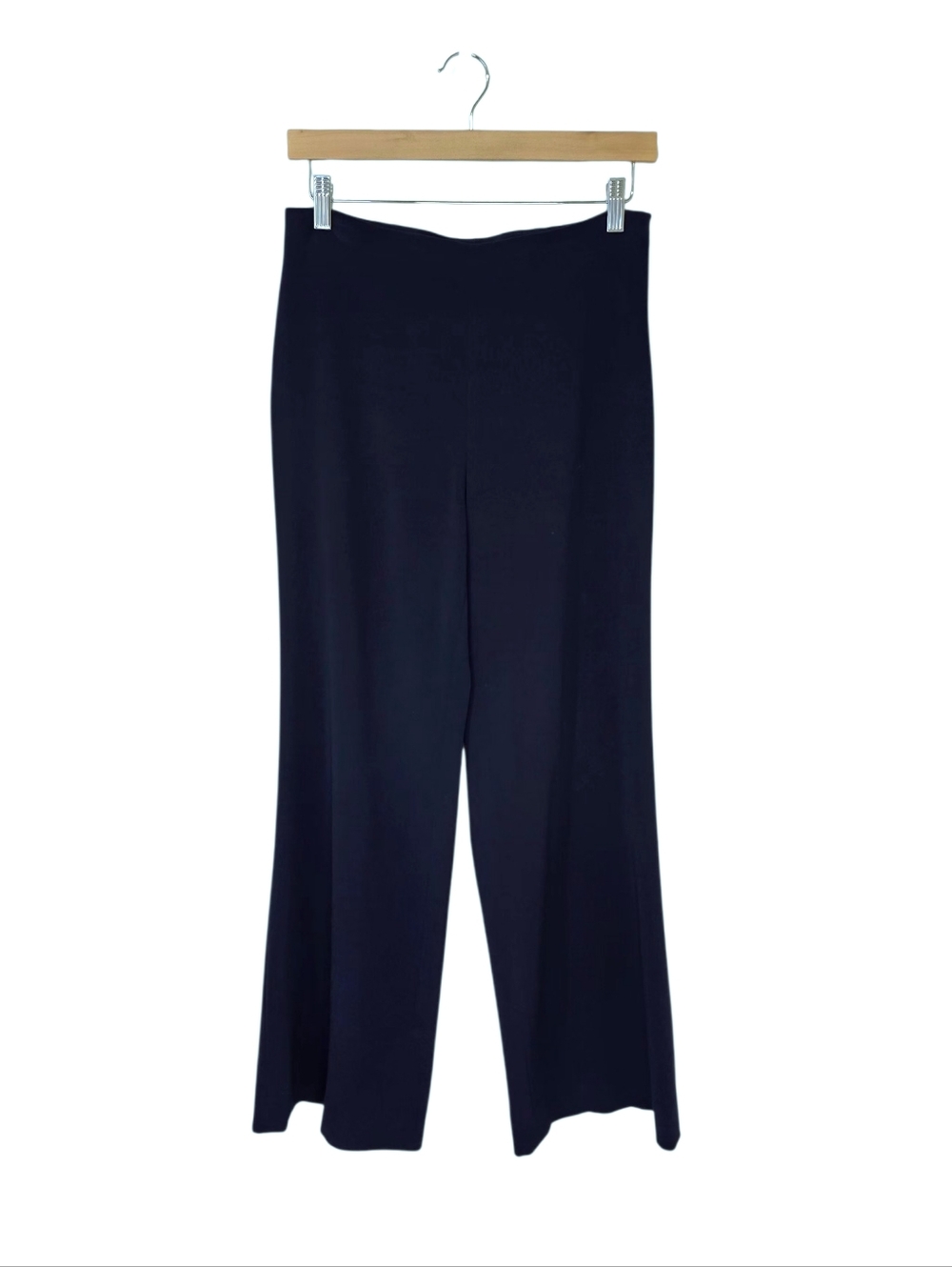 Diane Von Furstenberg Preston Wide Leg Crepe Pants Navy Women's 4 Wideleg Office - Picture 3 of 13
